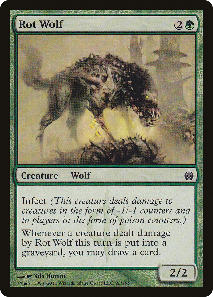 Rot Wolf (MBS-090) - Mirrodin Besieged