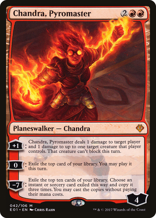 Chandra, Pyromaster (E01-042) - Archenemy: Nicol Bolas