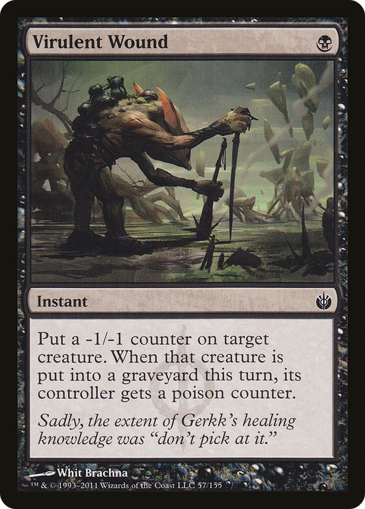 Virulent Wound (MBS-057) - Mirrodin Besieged Foil