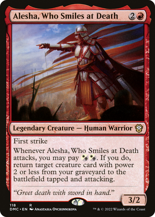 Alesha, Who Smiles at Death (DMC-118) - Dominaria United Commander