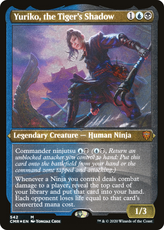 Yuriko, the Tiger's Shadow (CMR-542) - Commander Legends Etched Foil