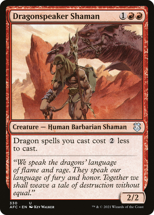 Dragonspeaker Shaman (AFC-330) - Forgotten Realms Commander