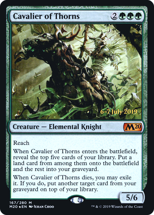 Cavalier of Thorns (PRE-167S) - Core Set 2020 Promos (Prerelease) Foil