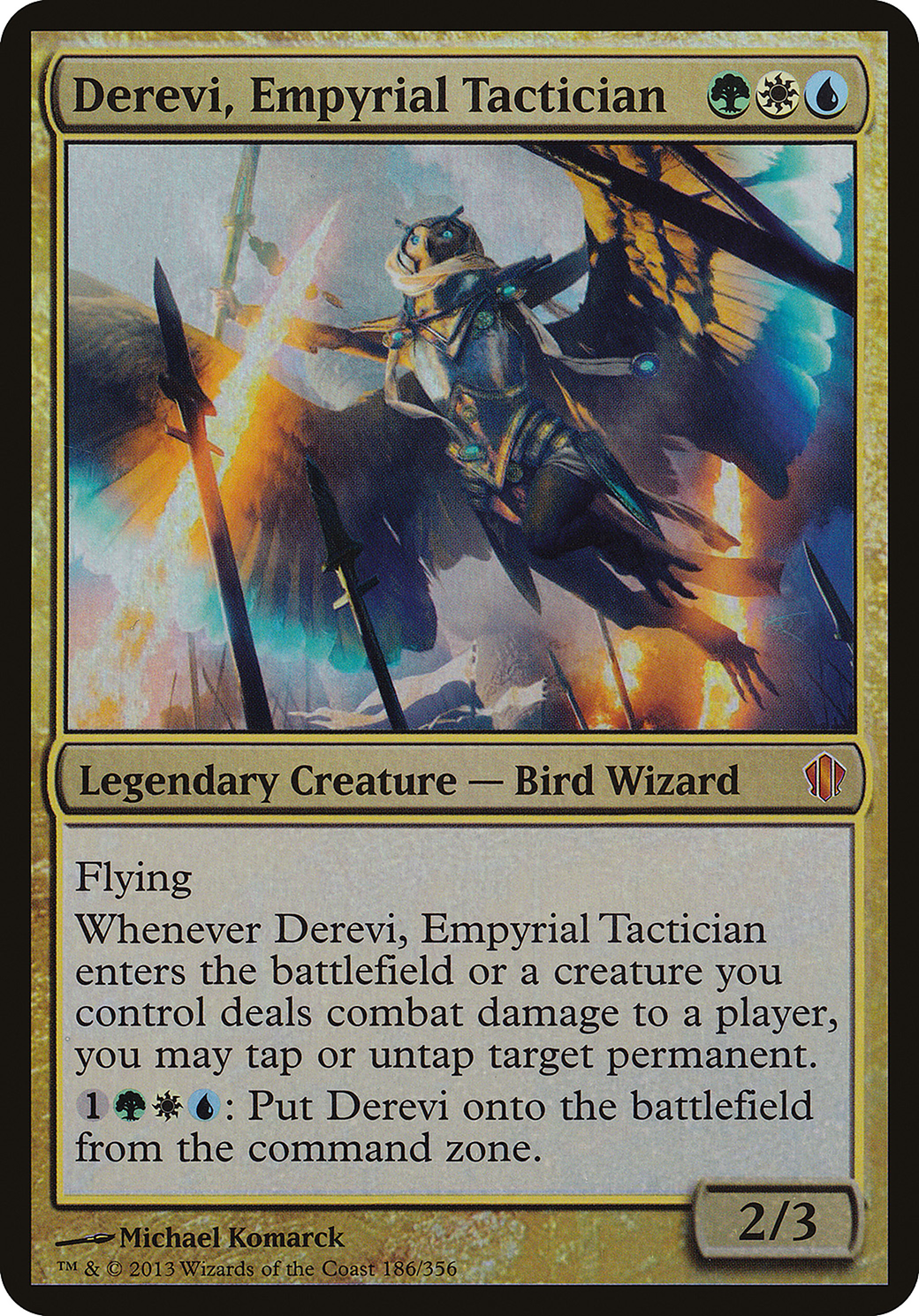 Derevi, Empyrial Tactician (OC13-186) - Commander 2013 Oversized Foil