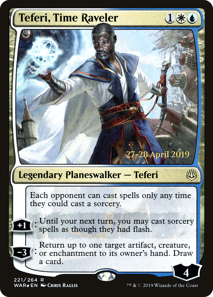 Teferi, Time Raveler (PWAR-221S) - War of the Spark Promos Foil