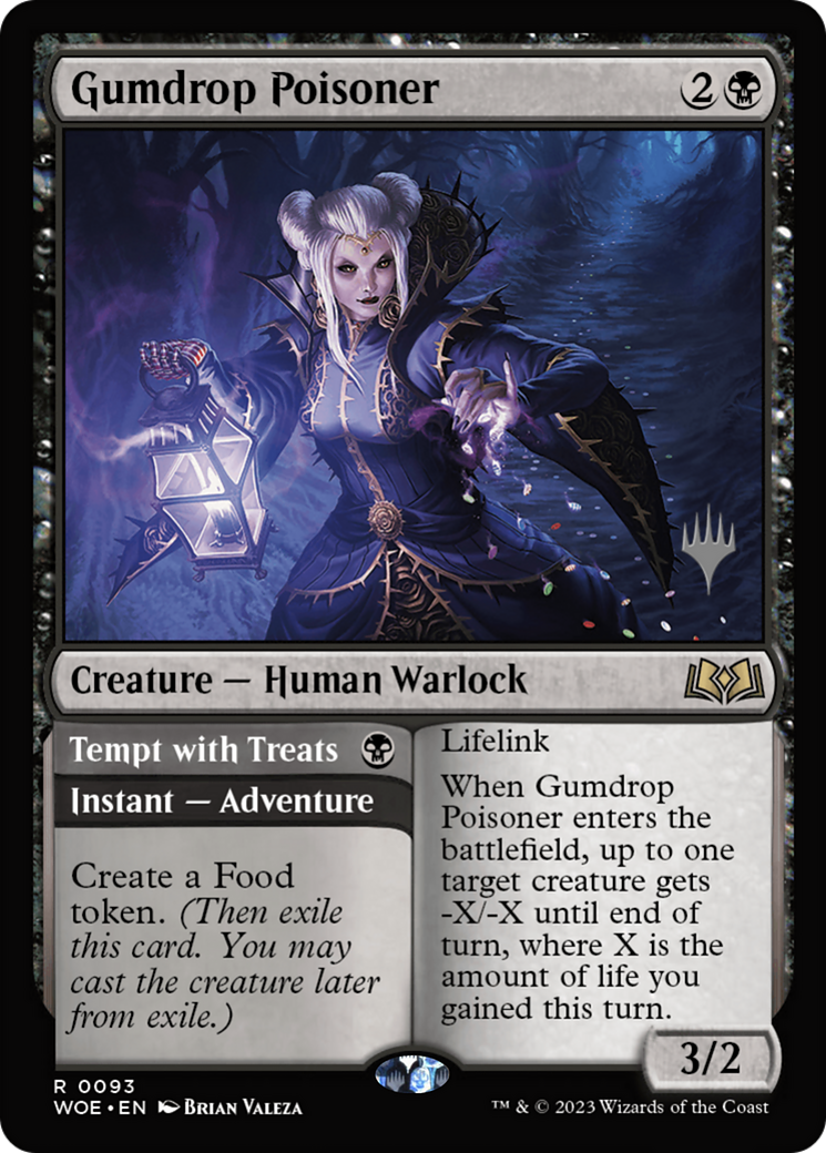 Gumdrop Poisoner  (PPWOE-93P) - Wilds of Eldraine Promos (Promo Pack) Foil