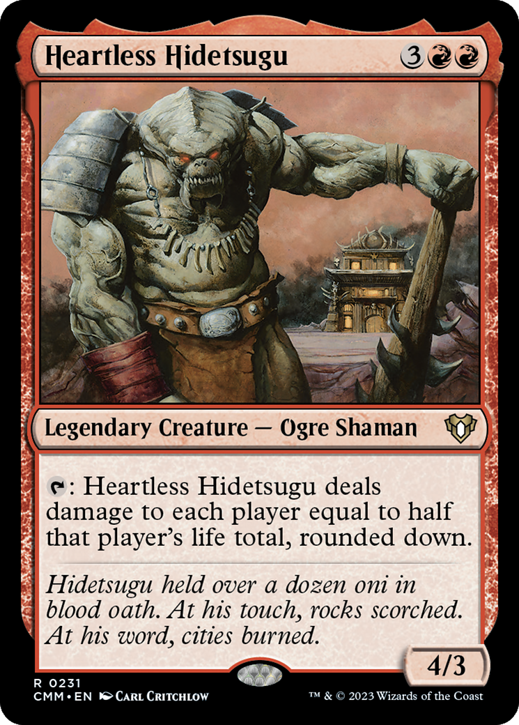 Heartless Hidetsugu (CMM-231) - Commander Masters Foil