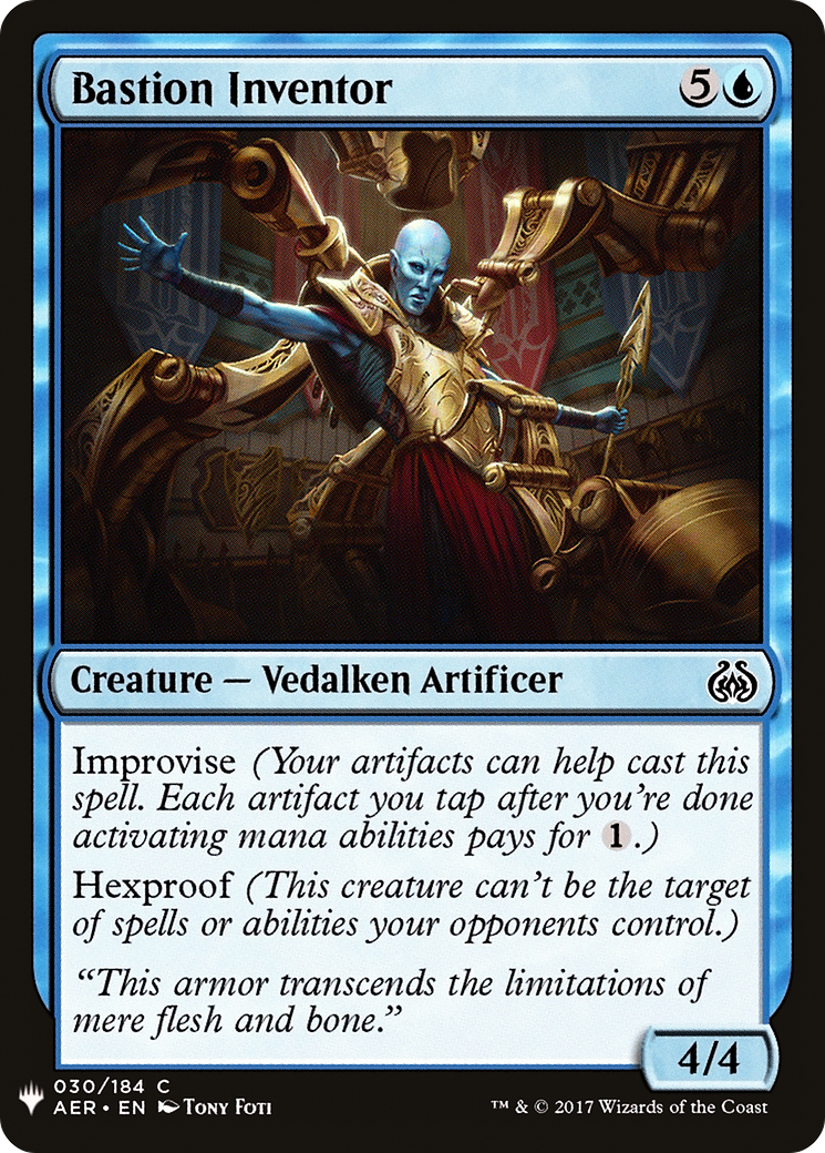 Bastion Inventor (LIST-AER-30) - The List