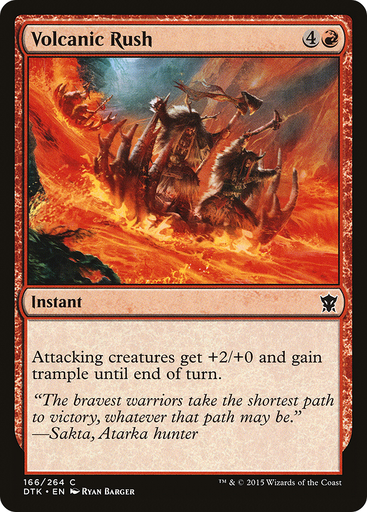 Volcanic Rush (DTK-166) - Dragons of Tarkir