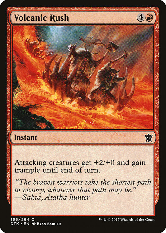 Volcanic Rush (DTK-166) - Dragons of Tarkir