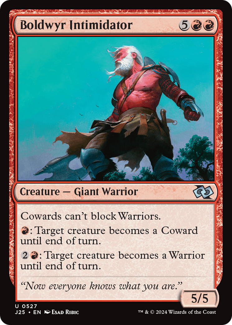 Boldwyr Intimidator (J25-527) - Foundations Jumpstart Foil