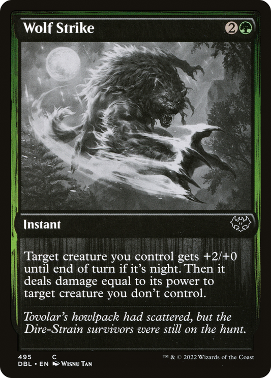 Wolf Strike (DBL-495) - Innistrad: Double Feature Foil