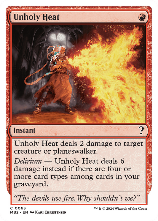 Unholy Heat (MB2-063) - Mystery Booster 2