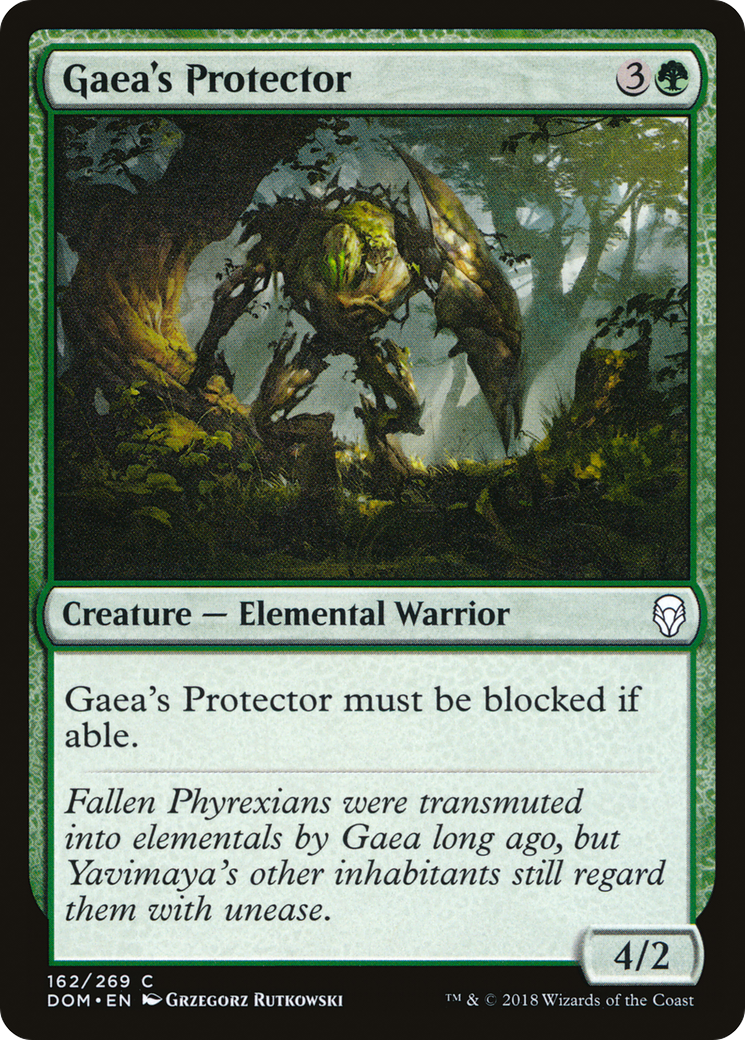 Gaea's Protector (DOM-162) - Dominaria Foil