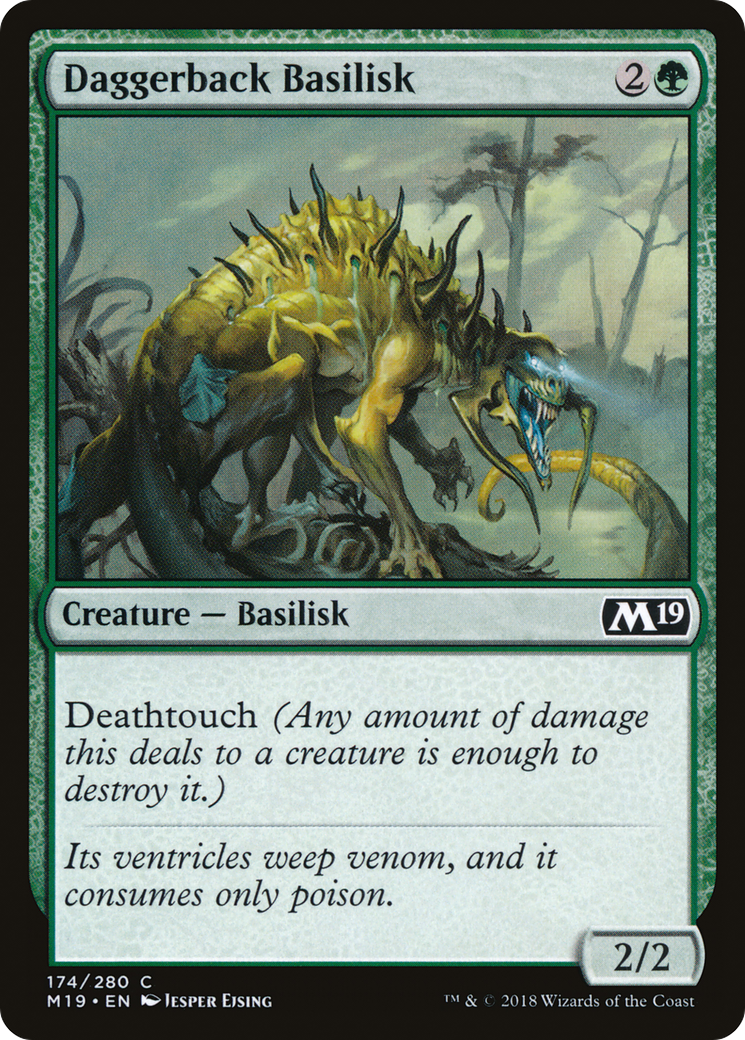 Daggerback Basilisk (M19-174) - Core Set 2019