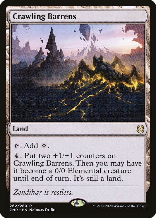 Crawling Barrens (ZNR-262) - Zendikar Rising Foil