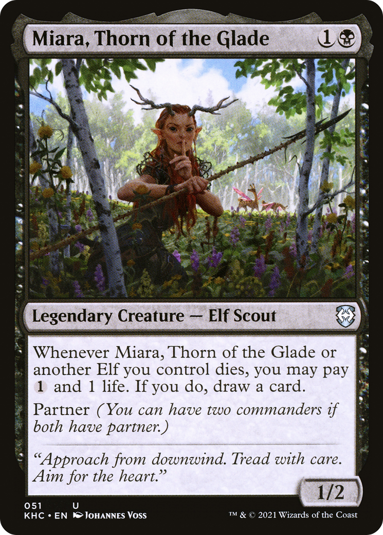 Miara, Thorn of the Glade (KHC-051) - Kaldheim Commander