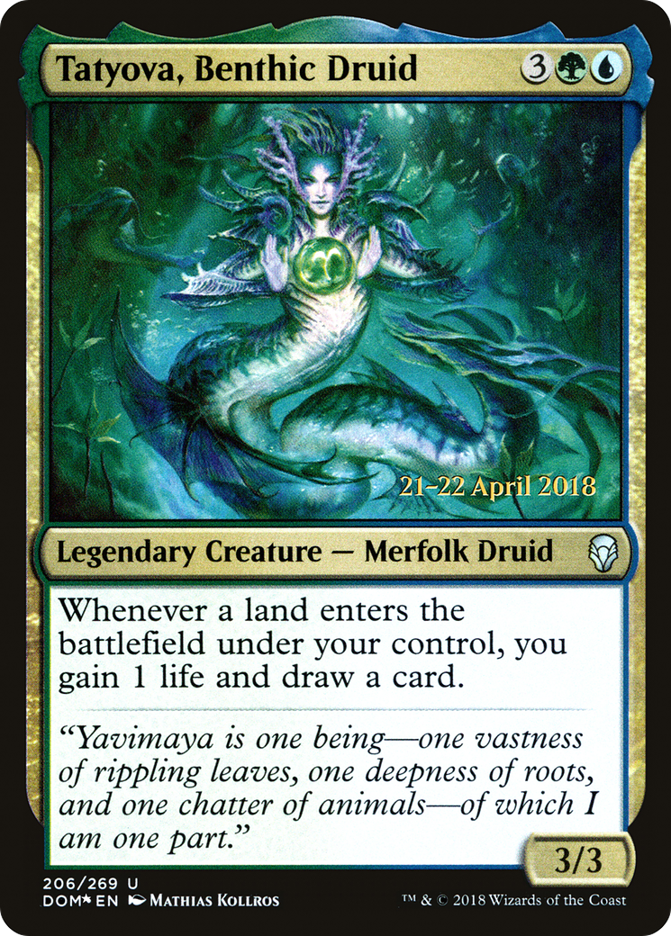 Tatyova, Benthic Druid (PDOM-206S) - Dominaria Promos Foil