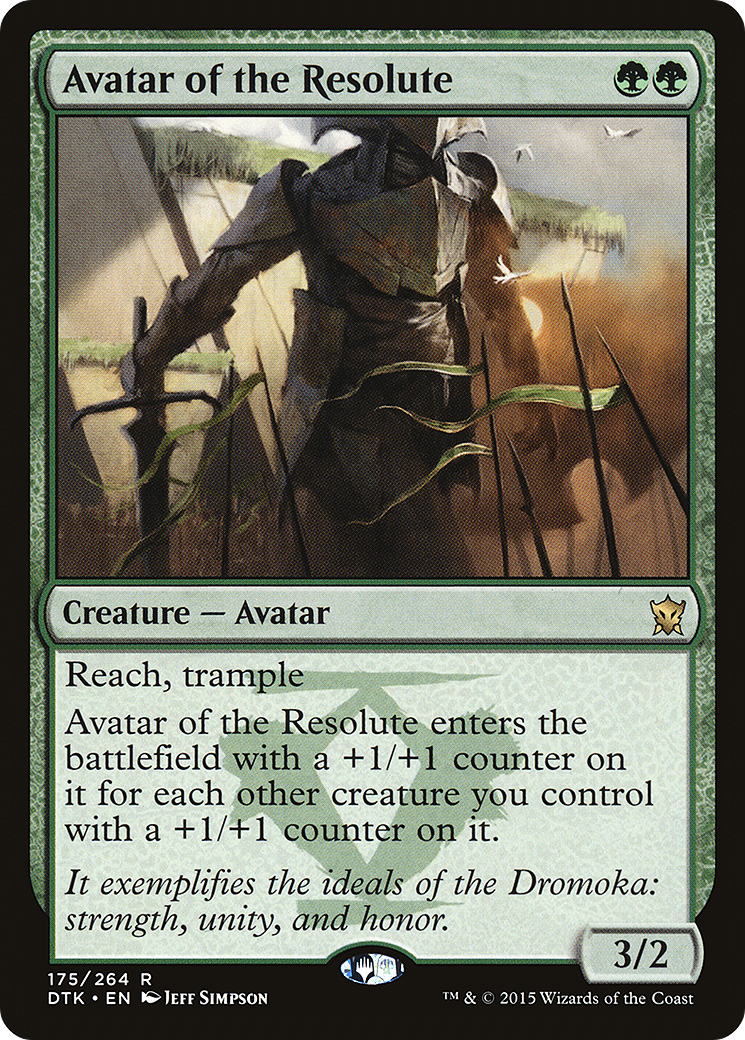 Avatar of the Resolute (DTK-175) - Dragons of Tarkir Foil