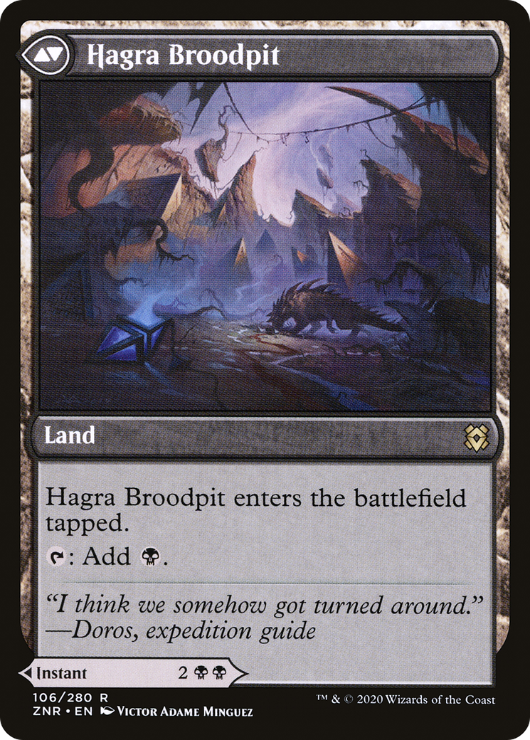 Hagra Mauling // Hagra Broodpit (ZNR-106) - Zendikar Rising Foil