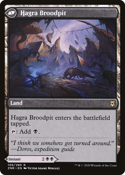 Hagra Mauling // Hagra Broodpit (ZNR-106) - Zendikar Rising Foil