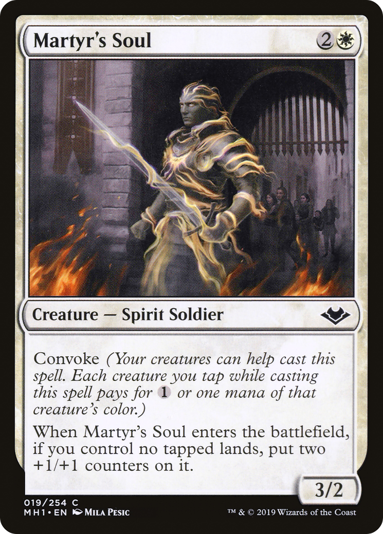 Martyr's Soul (MH1-019) - Modern Horizons Foil