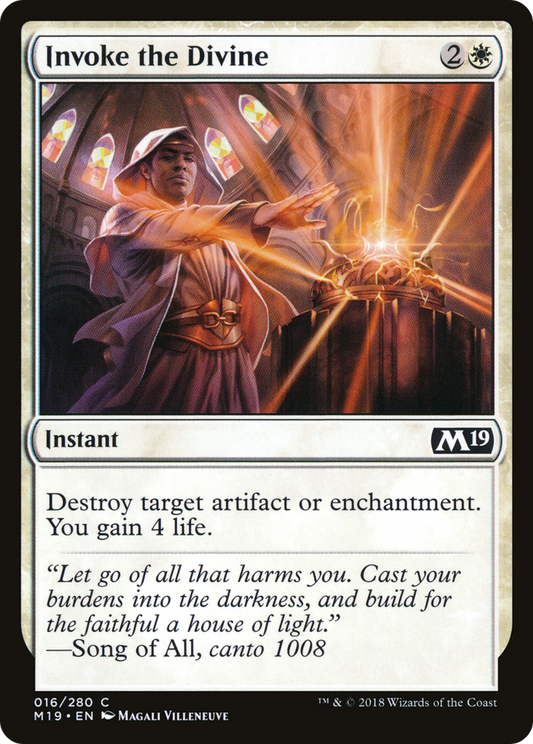 Invoke the Divine (M19-016) - Core Set 2019 Foil