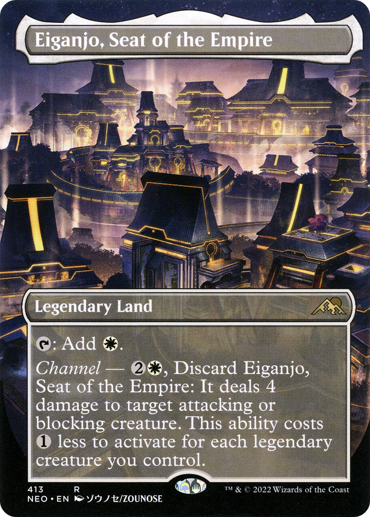 Eiganjo, Seat of the Empire (NEO-413) - Kamigawa: Neon Dynasty (Borderless)