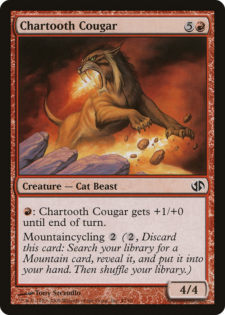 Chartooth Cougar (DD2-047) - Duel Decks: Jace vs. Chandra