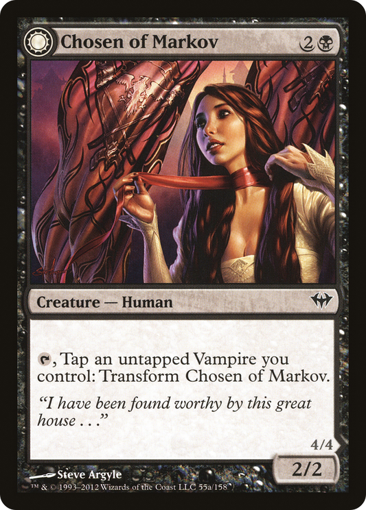 Chosen of Markov // Markov's Servant (DKA-055) - Dark Ascension: (Double Faced Transform) Foil