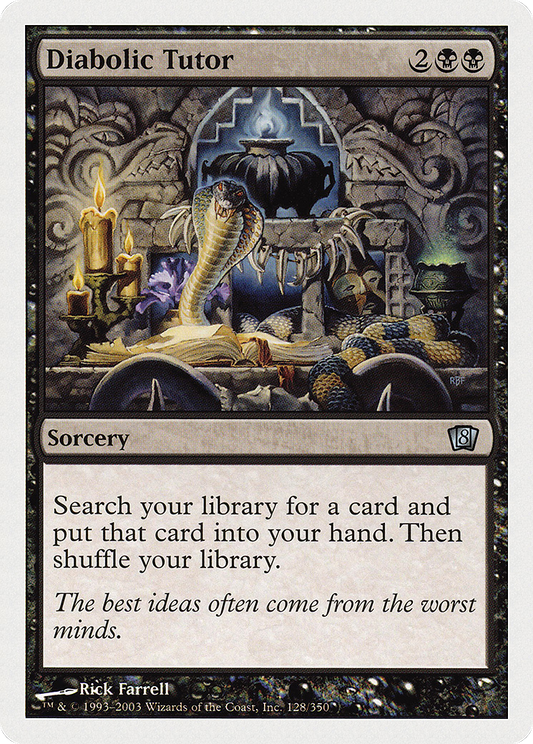 Diabolic Tutor (8ED-128) - Eighth Edition