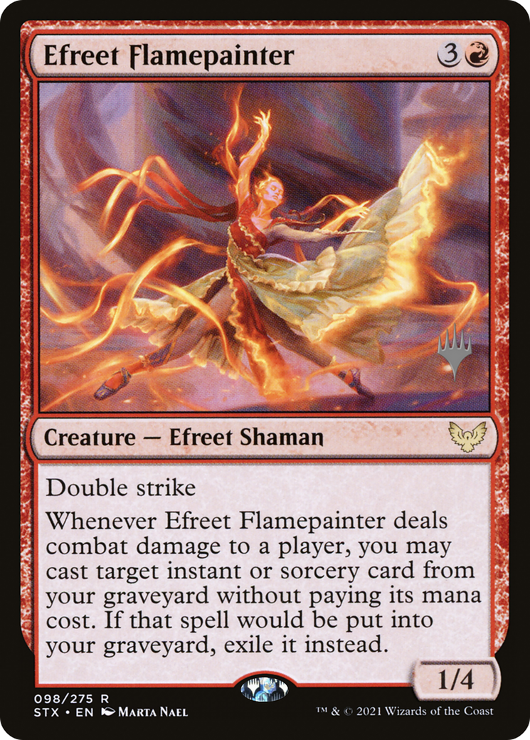 Efreet Flamepainter (PSTX-98P) - Strixhaven: School of Mages Promos