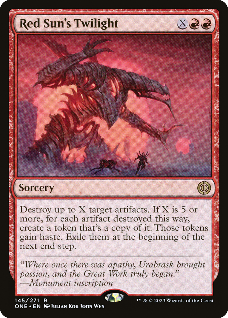 Red Sun's Twilight (ONE-145) - Phyrexia: All Will Be One Foil