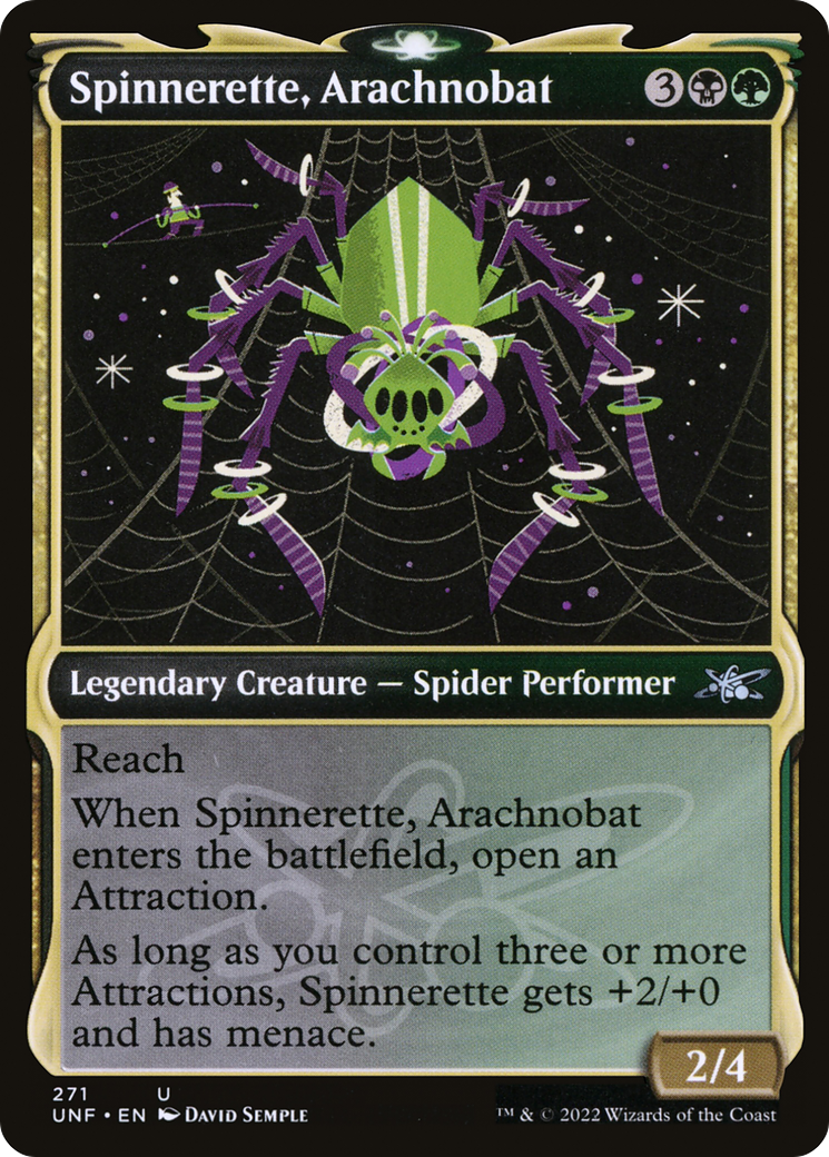 Spinnerette, Arachnobat (UNF-271) - Unfinity: (Showcase) Foil