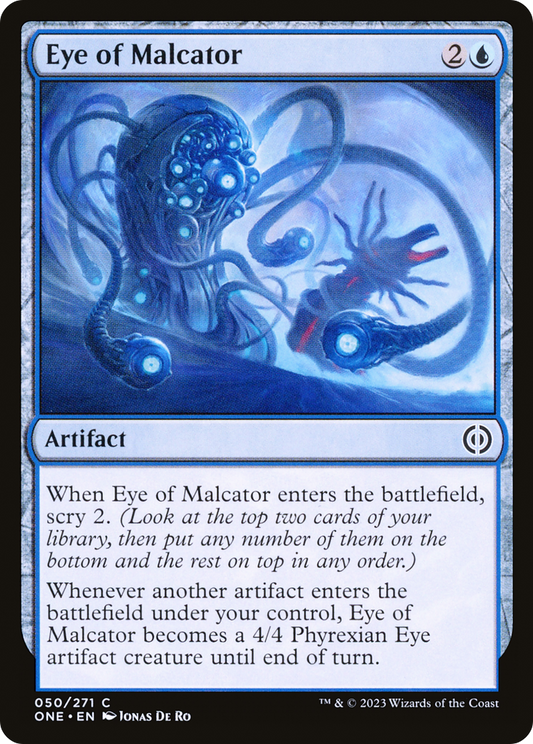 Eye of Malcator (ONE-050) - Phyrexia: All Will Be One Foil