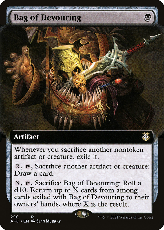 Bag of Devouring (AFC-290) - Forgotten Realms Commander: (Extended Art)