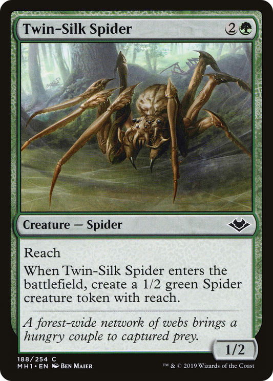 Twin-Silk Spider (MH1-188) - Modern Horizons Foil