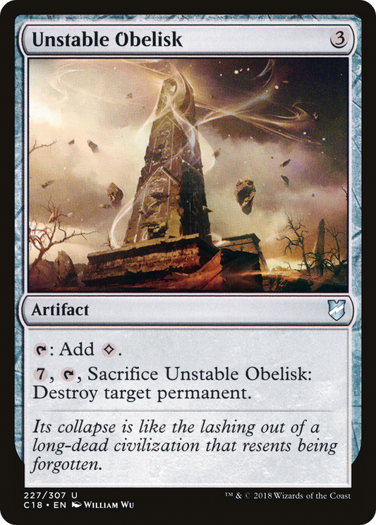 Unstable Obelisk (C18-227) - Commander 2018