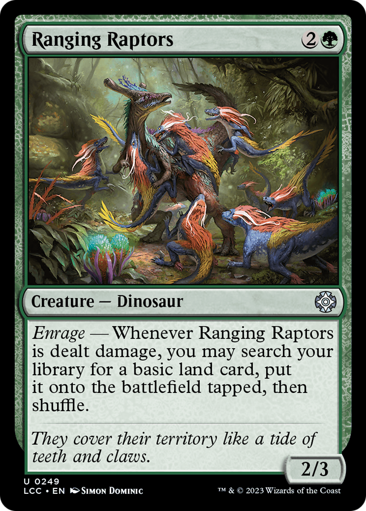 Ranging Raptors (LCC-249) - The Lost Caverns of Ixalan Commander