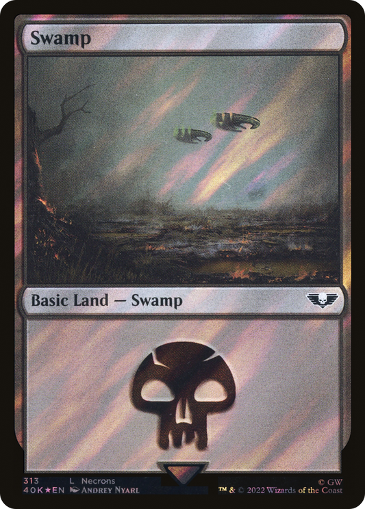 Swamp (40K-313★) - Warhammer 40,000 Commander Foil