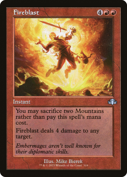 Fireblast (Retro Frame) (DMR-319) - Dominaria Remastered Foil