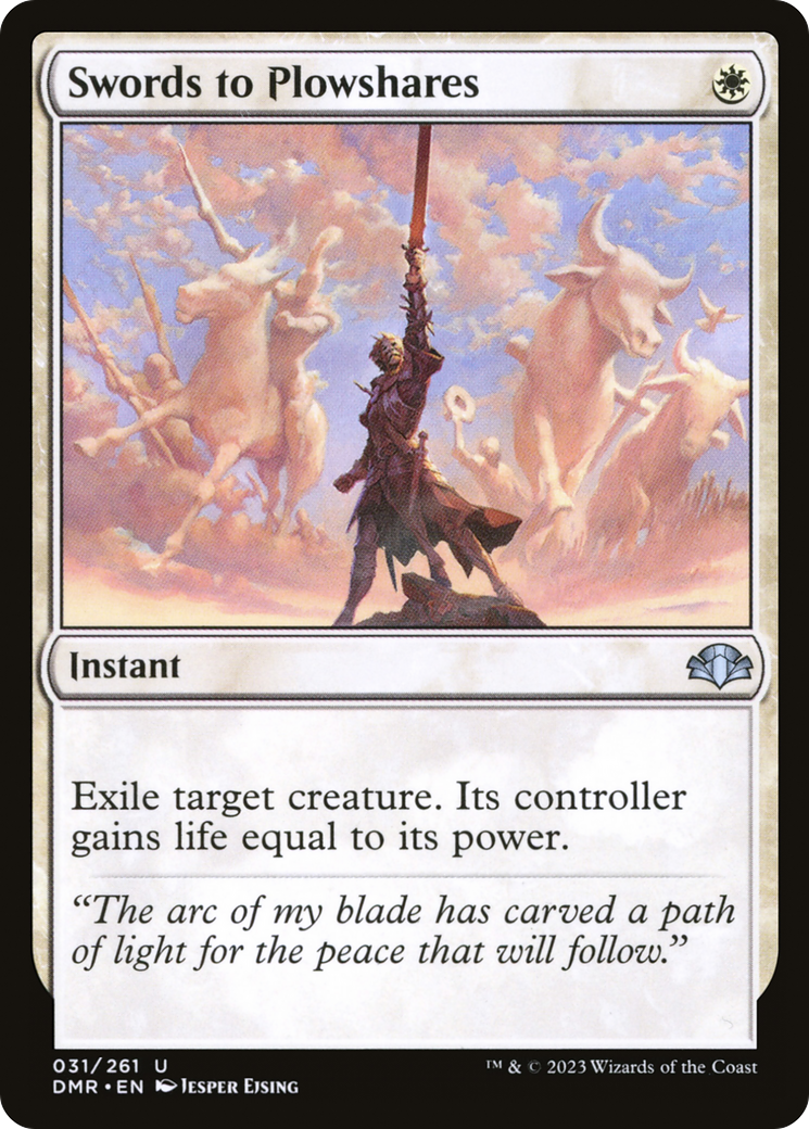 Swords to Plowshares (DMR-031) - Dominaria Remastered Foil