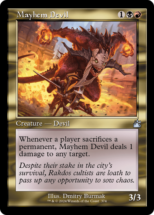 Mayhem Devil (Retro Frame) (RVR-374) - Ravnica Remastered Foil