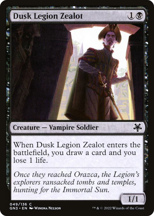 Dusk Legion Zealot (GN3-049) - Game Night: Free-for-All