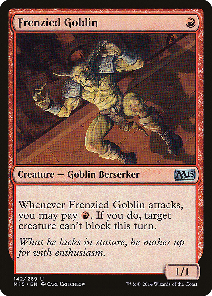 Frenzied Goblin (M15-142) - Magic 2015 Foil