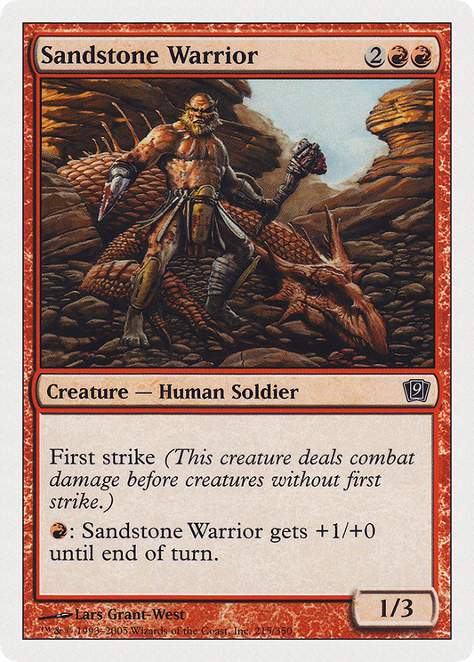 Sandstone Warrior (9ED-215) - Ninth Edition