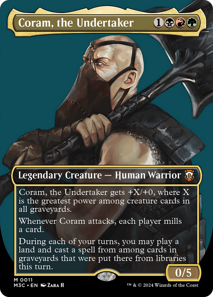 Coram, the Undertaker (M3C-011) - Modern Horizons 3 Commander (Borderless)