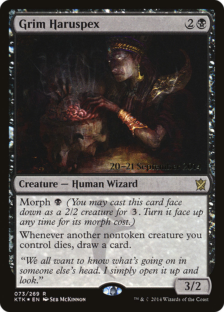 Grim Haruspex (PRE-73S) - Khans of Tarkir Promos (Prerelease) Foil