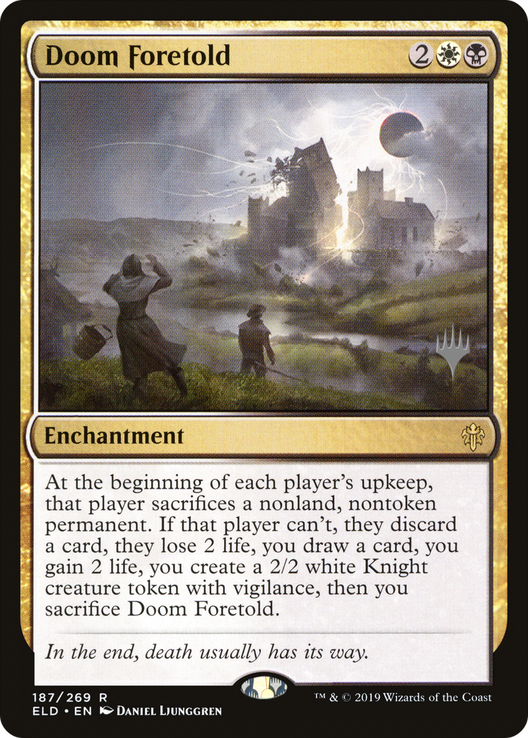 Doom Foretold (PPELD-187P) - Throne of Eldraine Promos (Promo Pack)