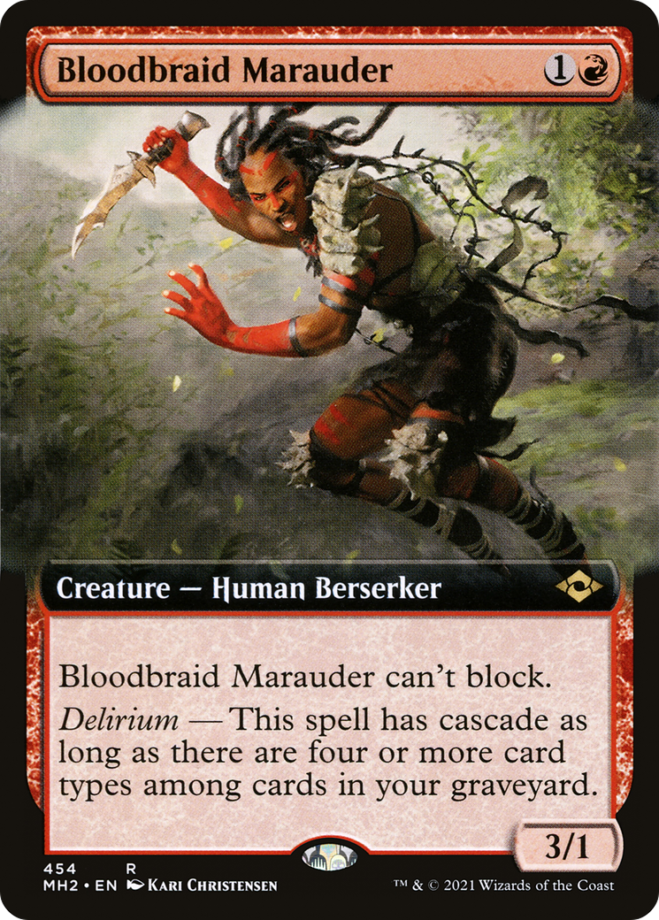 Bloodbraid Marauder (MH2-454) - Modern Horizons 2: (Extended Art)